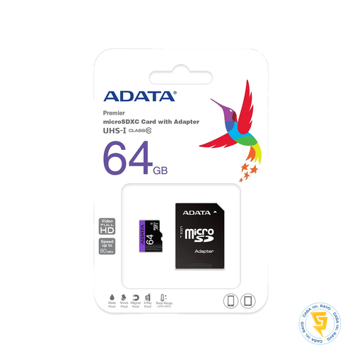 [AUSDX64GUICL10-RA1] TARJETA DE MEMORIA MICRO SD 64GB ADATA