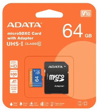 [AUSDX64GUICL10-RA1] TARJETA DE MEMORIA MICRO SD 64GB ADATA