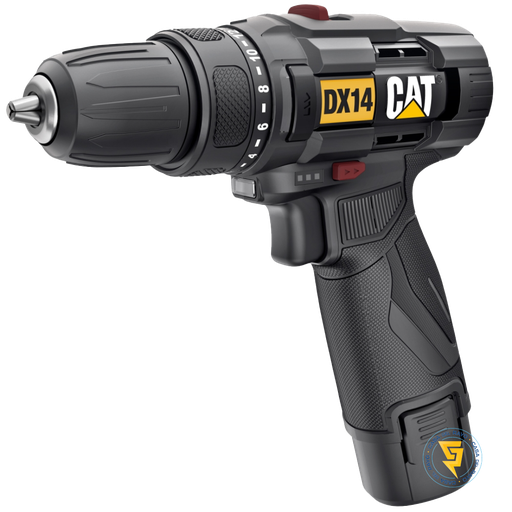 [DX14] TALADRO ATORNILLADOR INALAMBRICO 10MM (INCLUYE BATERIA Y CARGADOR) CAT