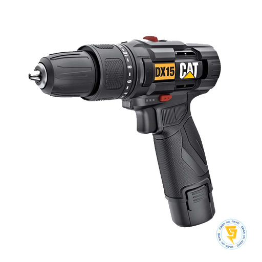 [DX15] TALADRO PERCUTOR INALAMBRICO 10MM (INCLUYE BATERIA Y CARGADOR) CAT