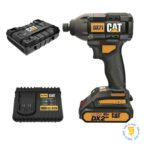 [DX71] ATORNILLADOR DE IMPACTO INALAMBRICO 3 VEL. 18V CAT