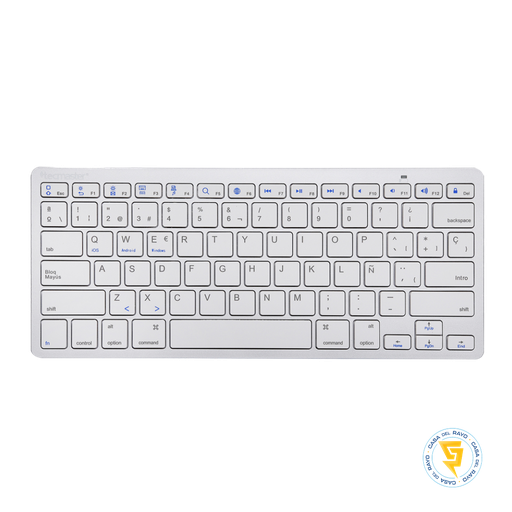 [TM-100507] TECLADO BLUETOOTH  SILVER TM-100507 TECMASTER