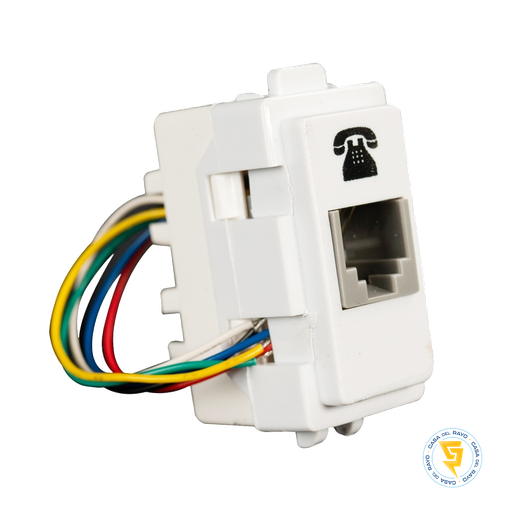 [0200TA0105] MODULO TOMA TELEFÓNICO RJ11/RJ12 ARIS BLANCO MEC