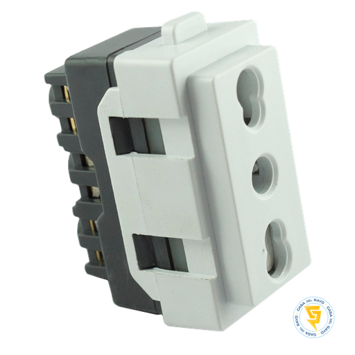 [0200TA0103] MODULO ENCHUFE HEMBRA 2P+T 10/16A ARIS BLANCO MEC