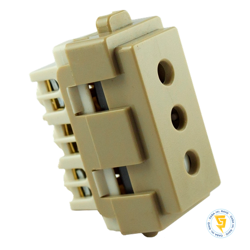 [0200TA0131] MODULO ENCHUFE HEMBRA 2P+T 10A ARIS BEIGE MEC