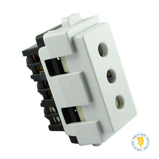 [0200TA0101] MODULO ENCHUFE HEMBRA 2P+T 10A ARIS BLANCO MEC